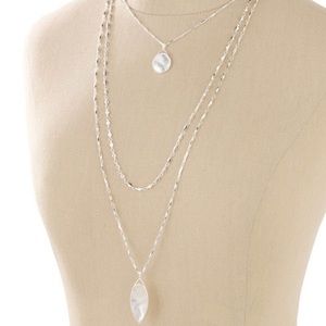 NWOT Stella & Dot Aurelia Silver Necklace